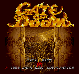 Gate of Doom (US revision 4) Title Screen